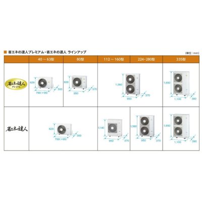 画像2: 新潟・長野・石川・富山・福井・山梨・業務用エアコン　日立　てんかせ2方向　ツイン　RCID-AP45GHPJ3　45型（1.8馬力）　「省エネの達人・プレミアム」　単相200V