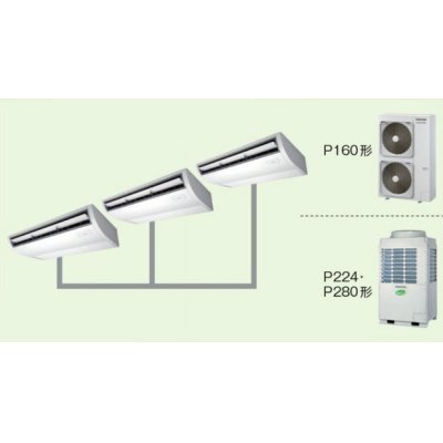 画像1: 新潟・長野・石川・富山・福井・山梨・業務用エアコン　東芝　天井吊形　同時トリプル　ワイヤレス　リモコン　ACED28075X2　P280（10馬力）　スマートエコR　三相200V　
