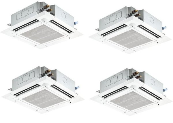 画像1: 新潟・長野・石川・富山・福井・山梨・業務用エアコン　三菱　てんかせ4方向（ファインパワーカセット）ワイヤード　スリムER　同時フォー　PLZD-ERP280EF　280形（10馬力）　三相200V (1)